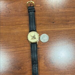 Wittnauer Gold and Black Men's Watch with leather strap